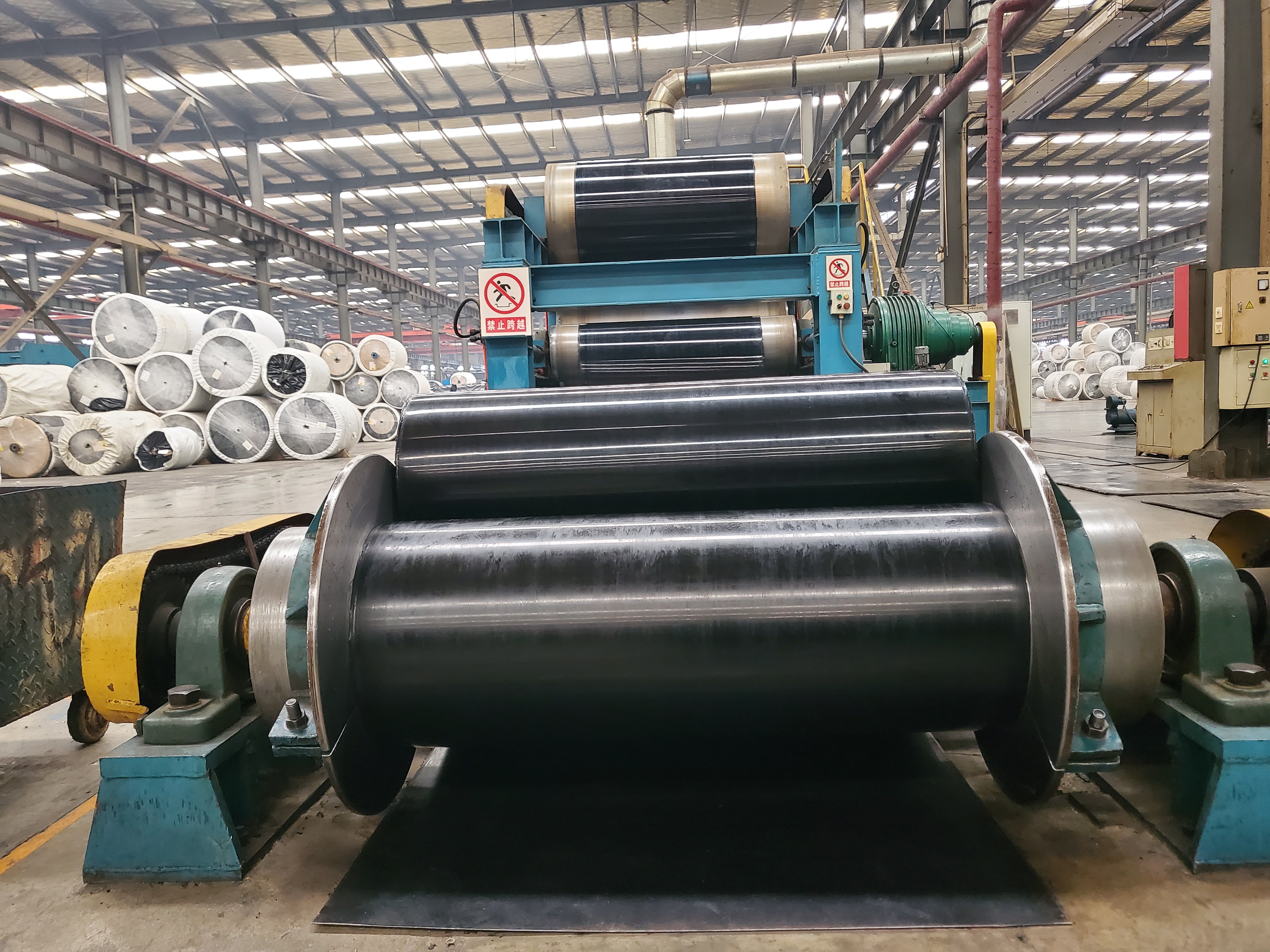 Ultrathin drum-sulfur conveyor belt